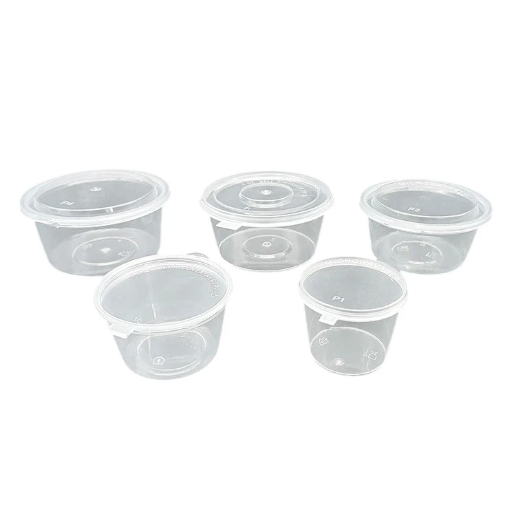 Round Plastic Container For Take Away Food