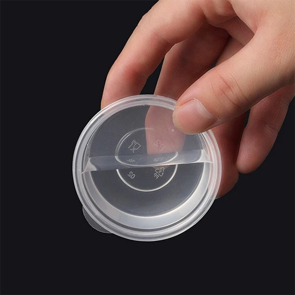 Transparent Plastic Sauce Cup 1.5 Oz 2 Oz With Lid